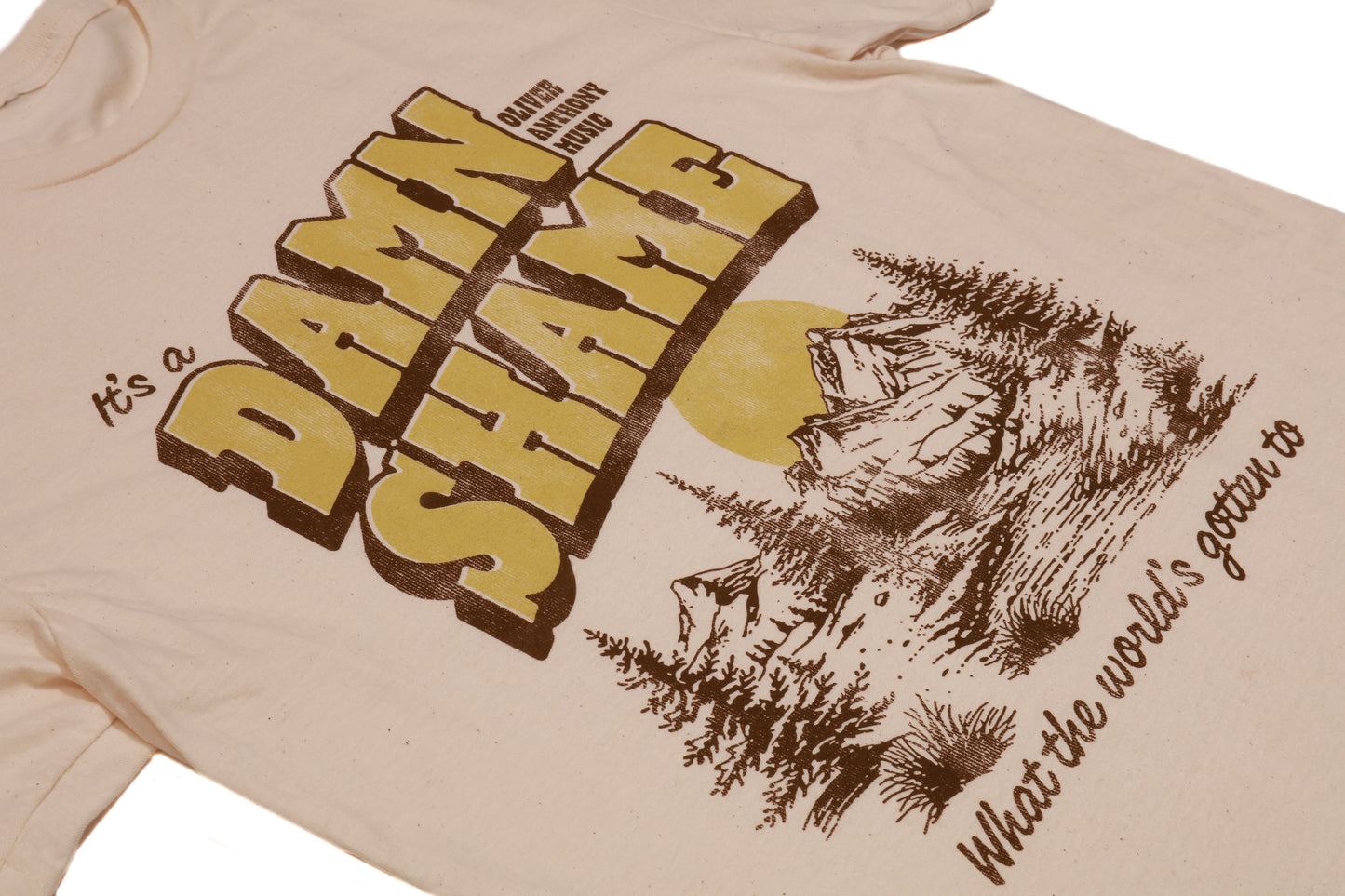 It's A Damn Shame T-Shirt (Natural)