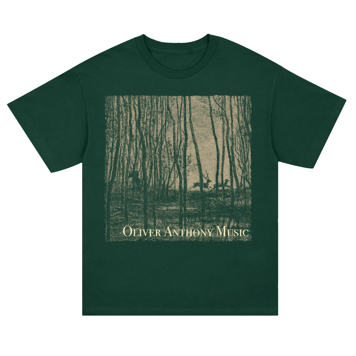 Deer T-Shirt (Forest Green)