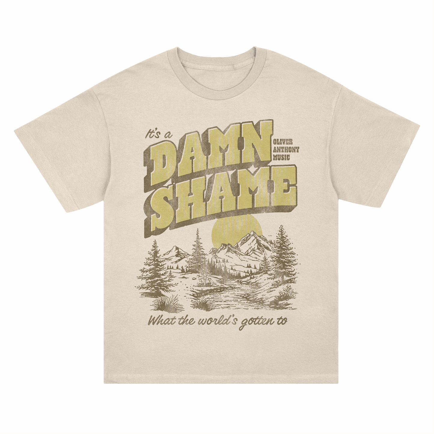 It's A Damn Shame T-Shirt (Natural)