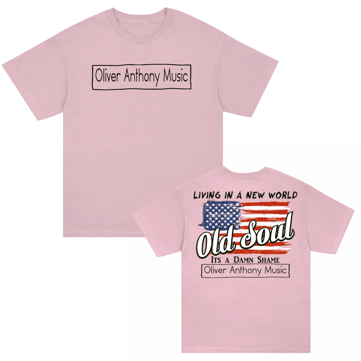 New World Old Soul T-Shirt (Light Pink)