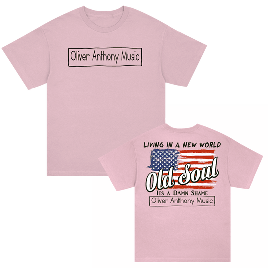 New World Old Soul T-Shirt (Light Pink)