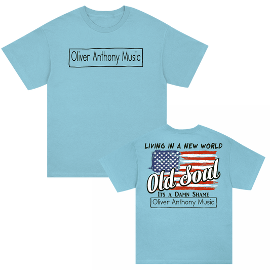 New World Old Soul T-Shirt (Sky Blue)